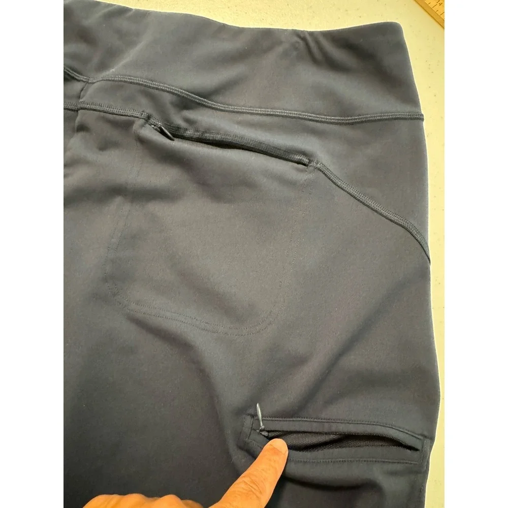 Duluth Trading Co Women's XL (38x31) Flexpedition Pants Navy Wide Leg Pockets